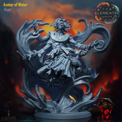 Avatar de Agua - Elemental Cataclysm - Claymore Miniatures