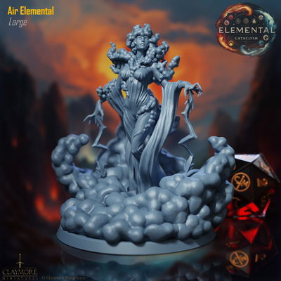 Elemental de Aire - Elemental Cataclysm - Claymore Miniatures