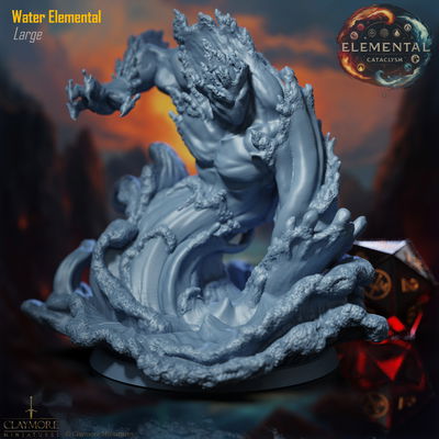 Elemental de Agua - Elemental Cataclysm - Claymore Miniatures