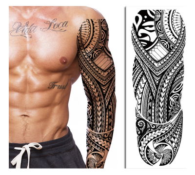 Tatuaje temporal manga Tribal circulo