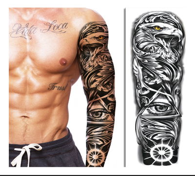 Tatuaje temporal manga Aguila
