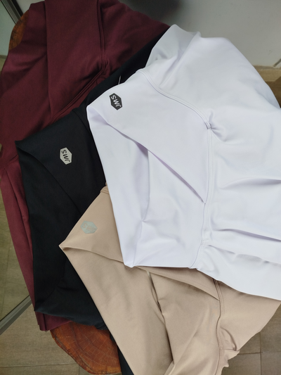 Short pollera cintura crusada