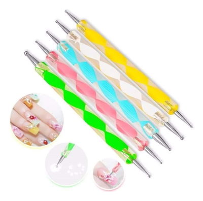 Kit Puntillismo Para Uñas Manicura Detallismo Colores