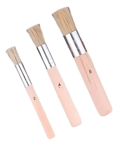 Set X3 Taponadores De Cerdas Duras Ponceador Stencil