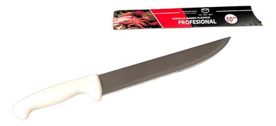 Cuchillo 10 Mango Plastico Cocina Asado Gourmet Inoxidable