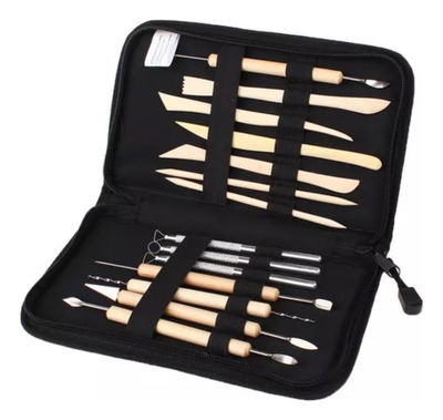 Kit 14 Piezas Con Estuche Herramientas De Arcilla Mencho