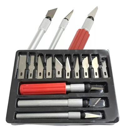 Set De Cutter Bisturí De Precisión Caja 13 Piezas Cambiable