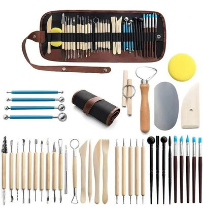 Set X40 Herramientas Alfareria Para Ceramica Arcilla Estecas