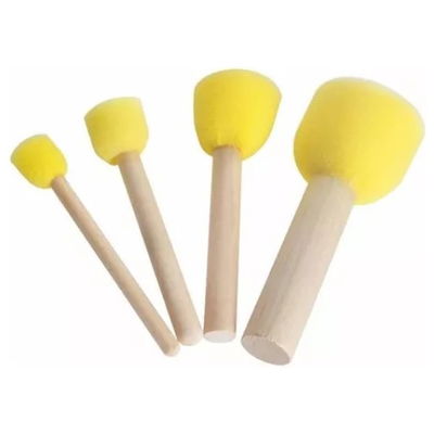 Set X4 Taponador Goma Espuma Sello Esponja Pintura