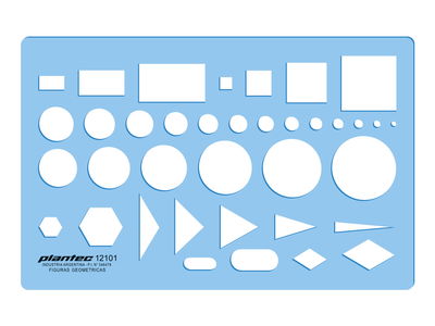 Plantilla Figuras Geometricas Plantec dibujo Tecnico 2101