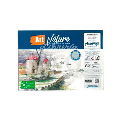 Block Acuarela Art Nature 300gr Multitecnica A5 20h