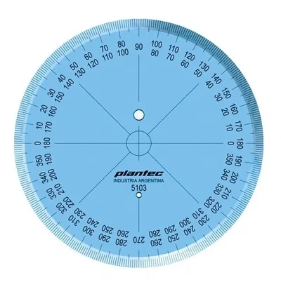 Transportador Plantec 360º 120mm (5103) dibujo Tecnico 