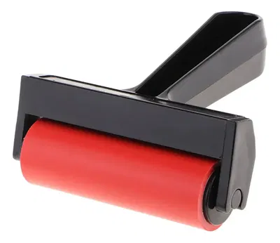 Rodillo Xilografía grabado 10cm Rojo