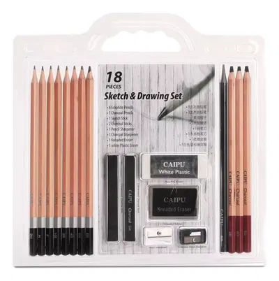 Kit De 18 Lapices De Dibujo Profesional Boceto Arte