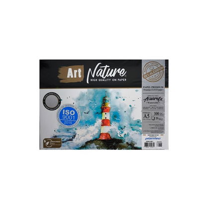 Block Acuarela Art Nature A5 35% Algodon G/grueso 300gr