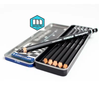 Staedtler Lapiz Mars Lumograph Black X 6 En Lata