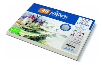 Block A3 Papel Artistico Plantec Multitecnica 300 Gr. Blanco Liso