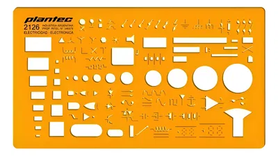 Plantilla Profesional Plantec 2126 Naranja Electrónica 13x23 Cm Naranja 2126