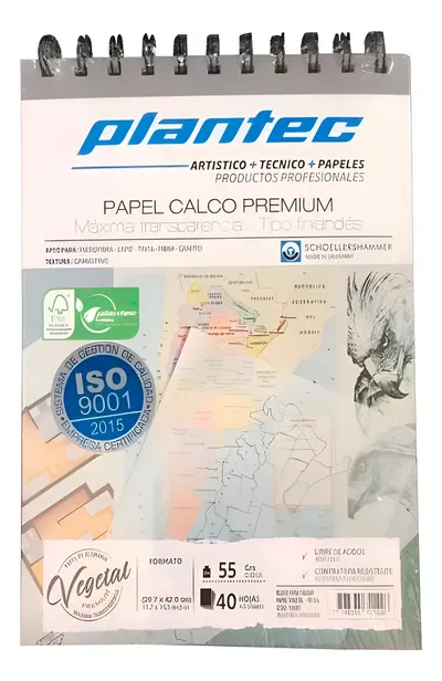 Block Papel De Calcar 15x21cm A5 55gr 40h plantec