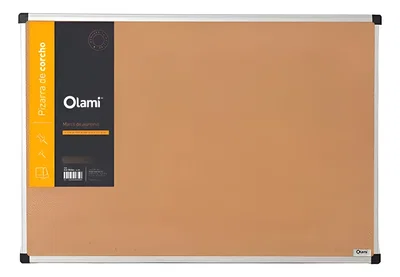Pizarra De Corcho 30x45cm Marco Aluminio olami
