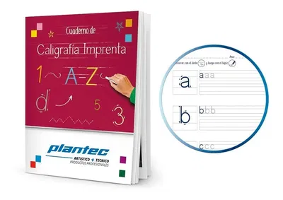 Cuaderno Caligrafía Imprenta Plantec Técnico 31 Hojas 24x19cm