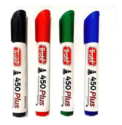 Marcador Para Pizarra Recargable Trabi 450 Plus X 4 Unidades