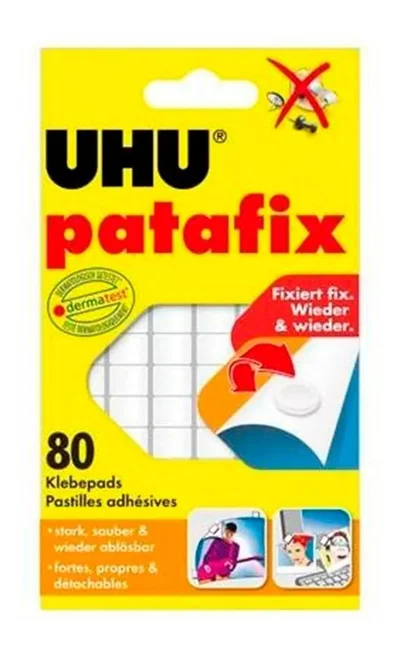 Pegamento Masilla Uhu Patafix Color Blanco No Tóxico
