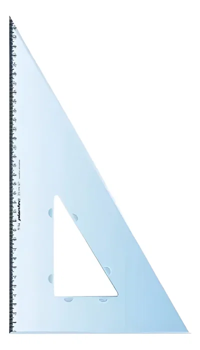 Escuadra Tecnica 30 Cm 60º Profesional Plantec 3112