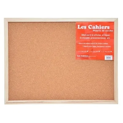 Pizarra Les Cahiers Corcho Marco Madera 30x45