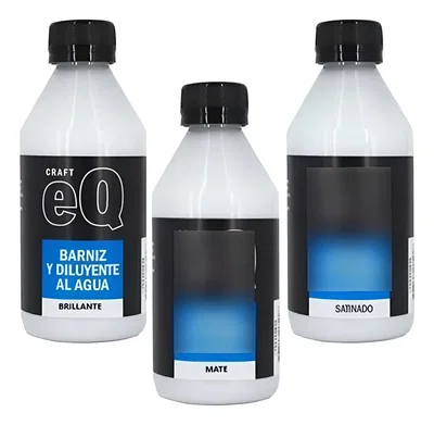      Barniz Y Diluyente Eq Arte 250 Ml Brillante Mate Satinado