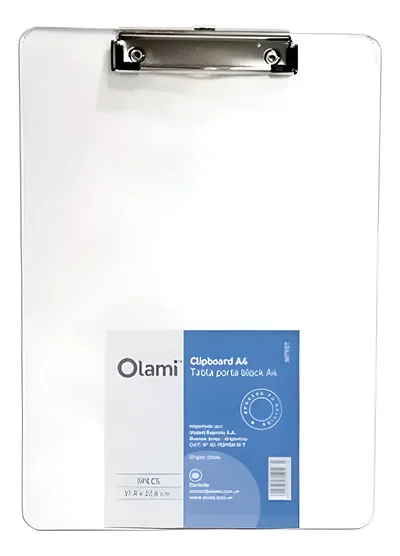 Portablock Olami Tamaño A4 Transparente