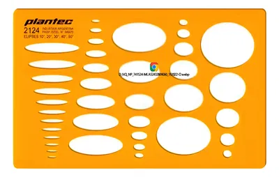 Plantilla Flexible Elipses 10*20*30*40*50*(2124) plantec