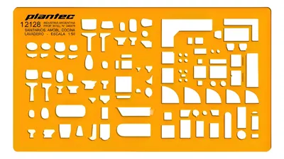 Plantilla Profesional Inyectada 2128 Plantec Cocina Lavadero Color Naranja 2128