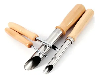 Kit Set 4 Ahuecador Sacabocado Semicircular Ceramica Arcilla