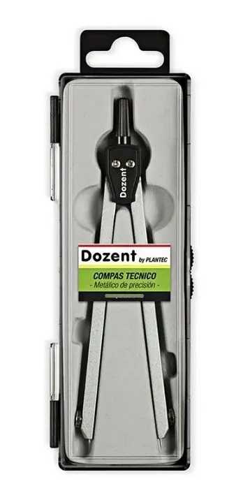Compas Tecnico Dozent 19204 Punta Seca A Cremallera Metalico