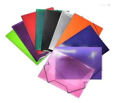 Carpeta Oficio  Polipropileno C/elástico 36x26cm Colores