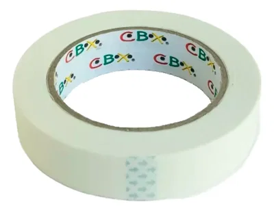 Cinta De Papel Pintor De Enmascarar 18mm de 40cm Cbx Color Blanco