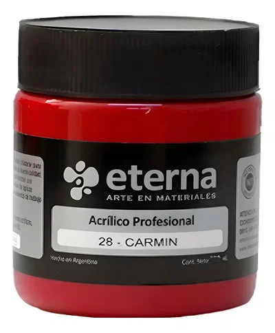  Acrilico Carmin X 200ml Profesional eterna gr2