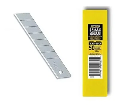 Olfa Repuesto Cuchillas Lb-50 18mm X 50 Unidades