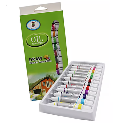 Set 12 Oleos En Pomo 12ml Colores No Toxico 
