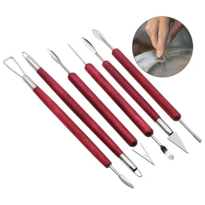 Kit De 6 Herramientas Alfareria Para Ceramica Arcilla