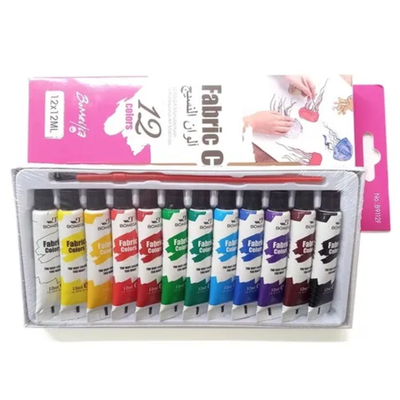 Pintura Para Tela 12 Colores Pintura En Pomo Bomega Bomeijia fabric color
