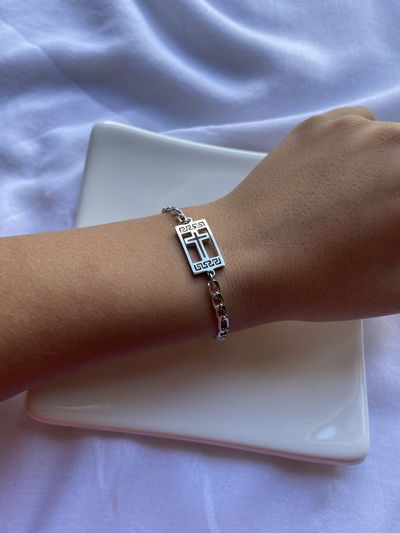 Pulsera Cross Silver