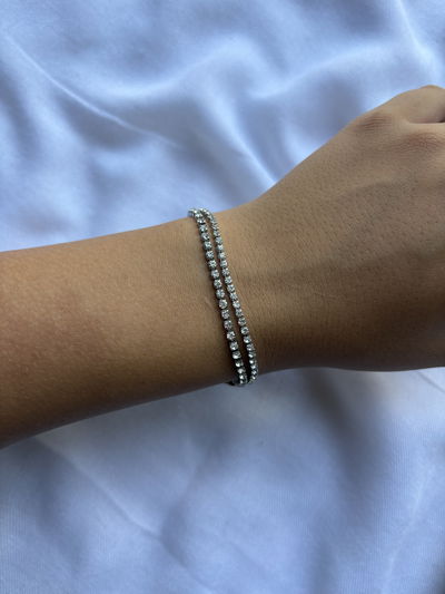 Pulsera Brillos Doble