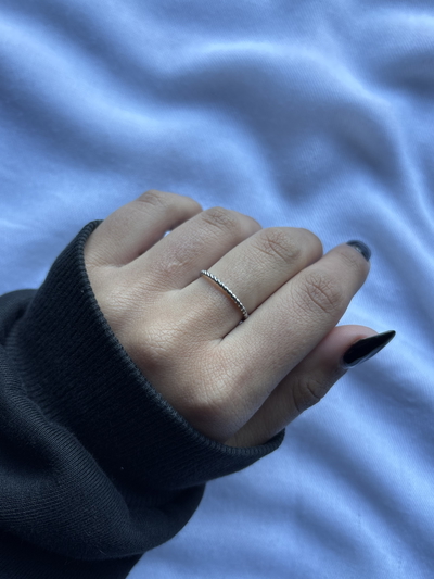 Anillo Ambra Plateado