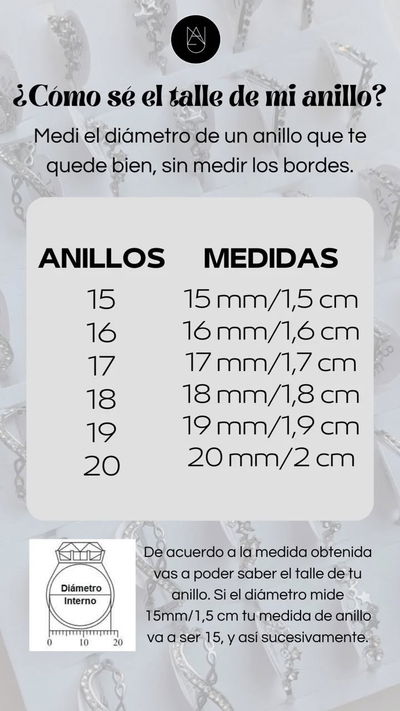 Cómo se el talle de un anillo?