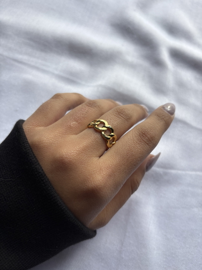 Anillo Cadena Dorado