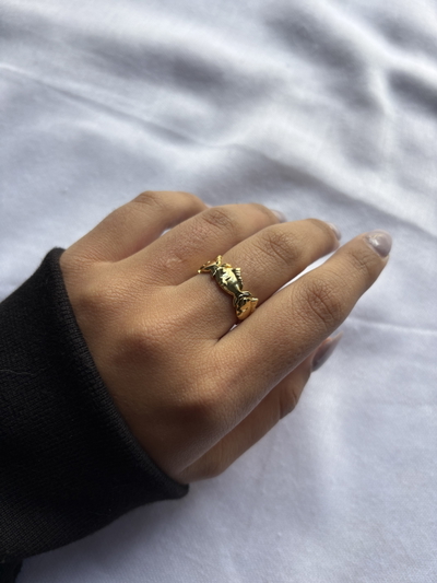 Anillo Fish Dorado