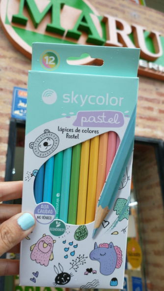 Lapices x12 Skycolor Pasteles
