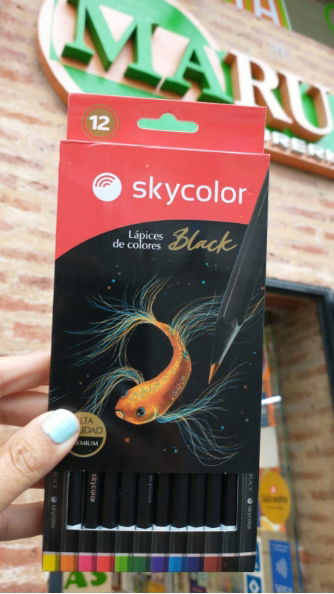 Lapices X12 Black Skycolor